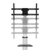 SBOX FS-444 37"-86" monitor TV gurulós tartó állvány fekete-ezüst