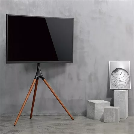 SBOX FS-1246F 45"-65" TV tripod tartó állvány fekete-barna