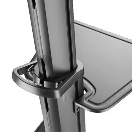 SBOX FS-446-2 37"-70" monitor TV gurulós tartó állvány fekete