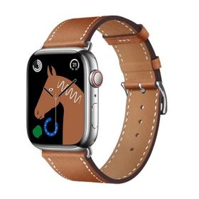   HOCO Apple Watch Series 10 42mm HOCO WA17 pótszíj egyedi méret, állítható, BARNA
