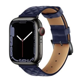   Hoco Apple Watch Series 10 46mm HOCO WA18 pótszíj egyedi méret, 3D rombusz, SÖTÉTKÉK
