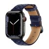 Hoco Apple Watch Series 10 42mm HOCO WA18 pótszíj egyedi méret, 3D rombusz, SÖTÉTKÉK
