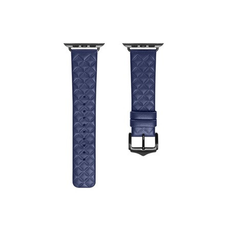 Hoco Apple Watch Series 10 46mm HOCO WA18 pótszíj egyedi méret, 3D rombusz, SÖTÉTKÉK