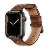 Hoco Apple Watch Series 10 42mm HOCO WA18 pótszíj egyedi méret, 3D rombusz, BARNA