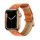 Hoco Apple Watch Series 10 46mm HOCO WA18 pótszíj egyedi méret, 3D rombusz, NARANCSSÁRGA