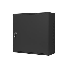   Lanberg 19" fali rack szekrény 6U+3U/540X200, alacsony profilú, összeszerelt, fekete
