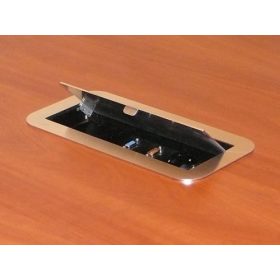   Rainbow 4 egységes (4U) doboz, 4  x 1egység széles csatlakozót fogadó adapterlem