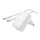 BELKIN BOOST CHARGE hálózati töltő Type-C aljzat 30W, PD gyorstöltő + Type-C kábel, FEHÉR