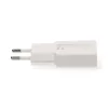 Nedis WCHA30WT gyorstöltő USB-A / USB-C töltő, GaN, PD3.0, QC, Gyorstöltési funkció 1,5 / 2,0 / 2,5 / 3,0 A, 30W, fehér