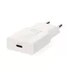 Nedis WCHAC20WT fali USB töltő, 20 W, GaN, PD3.0, 1,67 / 2,22 / 3,0 A, USB-C, automatikus feszültségválasztás
