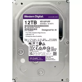   Western Digital HDD AV WD Purple Pro (3.5'', 12TB, 512MB, 7200 RPM, SATA 6 Gb/s)