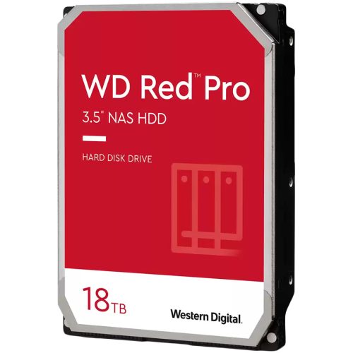 WESTERN DIGITAL HDD Desktop WD Red Pro (3.5'', 18TB, 512MB, 7200 RPM, SATA 6 Gb/s)