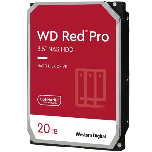 WESTERN DIGITAL HDD NAS WD Red Pro 20TB CMR, 3.5'', 512MB, 7200 RPM, SATA, TBW: 550