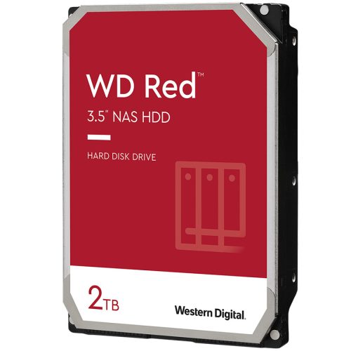 WESTERN DIGITAL HDD NAS WD Red Plus 2TB CMR, 3.5'', 128MB, 5400 RPM, SATA, TBW: 180