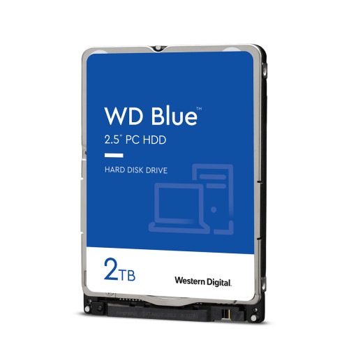 WESTERN DIGITAL HDD Mobile WD Blue (2.5'', 2TB, 128MB, 5400 RPM, SATA 6 Gb/s)