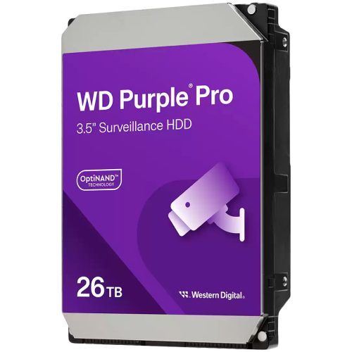 WESTERN DIGITAL HDD Video Surveillance WD Purple Pro 26TB CMR, 3.5'', 512MB, 7200 RPM, SATA, TBW: 550