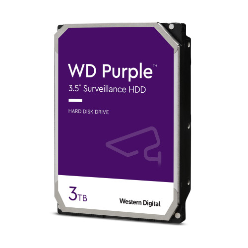 WESTERN DIGITAL HDD AV WD Purple (3.5'', 3TB, 64MB, 5400 RPM, SATA 6 Gb/s)
