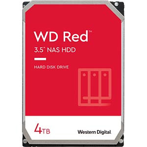 WESTERN DIGITAL HDD Desktop WD Red (3.5'', 4TB, 256MB, 5400 RPM, SATA 6 Gb/s)