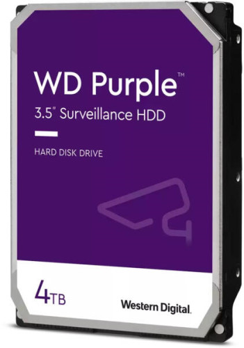 WESTERN DIGITAL HDD AV WD Purple (3.5'', 4TB, 256MB, 5400 RPM, SATA 6 Gb/s)