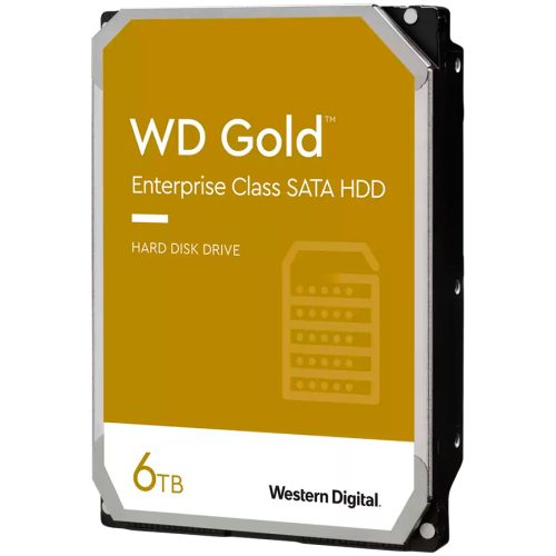 Western Digital HDD Server WD Gold 6TB CMR, 3.5'', 256MB, 7200 RPM, SATA, 512E