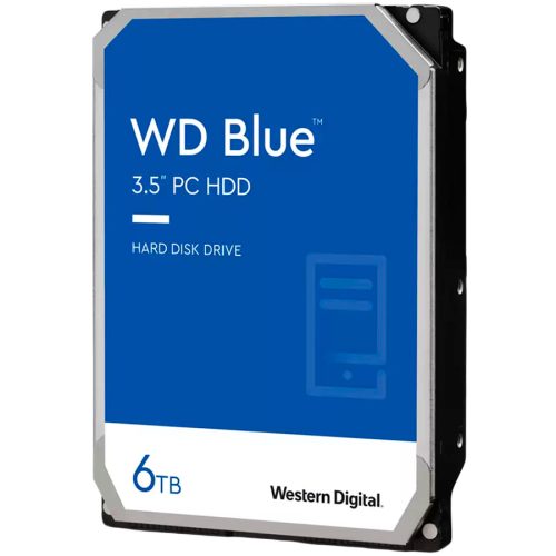 WESTERN DIGITAL HDD Desktop WD Blue 6TB CMR, 3.5'', 256MB, 5400 RPM, SATA 6Gbps