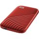 Western Digital My Passport 2TB USB-C 3.2 Gen2 külső SSD piros
