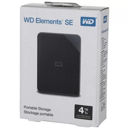 WD HDD EXT 2,5" WD Elements SE 4TB USB3.0 - Fekete - WDBJRT0040BBK-WESN