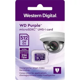   Western Digital 512GB Purple QD101 SC Ultra Endurance SDA 6.0 UHS-1 Class10 U1 microSDXC memóriakártya BOX lila