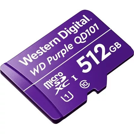 Western Digital 512GB Purple QD101 SC Ultra Endurance SDA 6.0 UHS-1 Class10 U1 microSDXC memóriakártya BOX lila