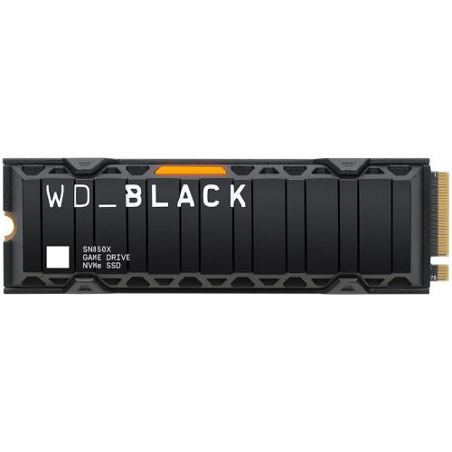 WESTERN DIGITAL SSD WD Black SN850X HeatSink 1TB M.2 2280 PCIe Gen4 x4 NVMe, Read/Write: 7300/6300 MBps, IOPS 800K/1100K, TBW: 600