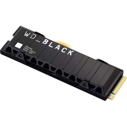 WESTERN DIGITAL SSD WD Black SN850X HeatSink 1TB M.2 2280 PCIe Gen4 x4 NVMe, Read/Write: 7300/6300 MBps, IOPS 800K/1100K, TBW: 600