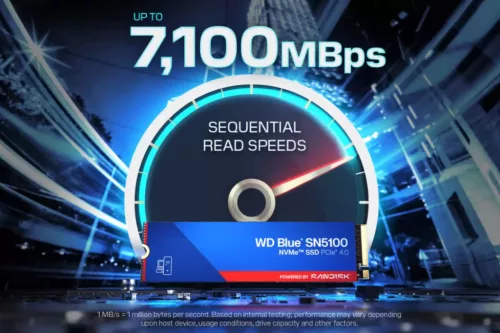 WD Western Digital SSD 500GB Blue SN5100 NVMe - WDS500G5B0E