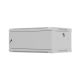 Lanberg 19" fali rack szekrény 4U/600X450 lemezajtó, lapraszerelt, szürke