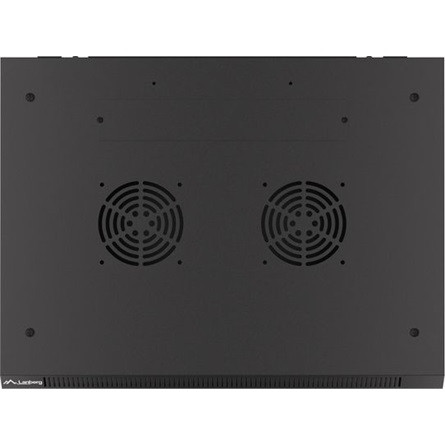 Lanberg 19" fali rack szekrény 4U/600X450 üvegajtó, lapraszerelt, fekete V2