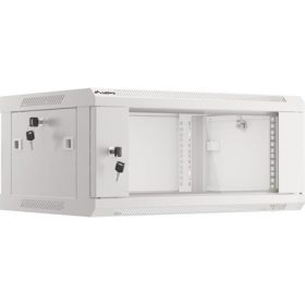   Lanberg 19" fali rack szekrény 4U/600X450 lapraszerelt, szürke V2