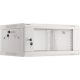 Lanberg 19" fali rack szekrény 4U/600X450 lapraszerelt, szürke V2