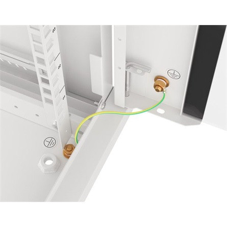 Lanberg 19" fali rack szekrény 4U/600X450 lapraszerelt, szürke V2
