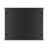 Lanberg 19" fali rack szekrény 9U/600X450 perforált ajtó, lapraszerelt, fekete