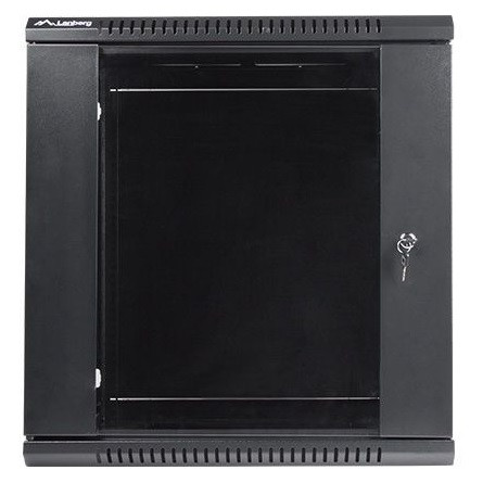 Lanberg 19" fali rack szekrény 12U/600X450 lapraszerelt, fekete V2