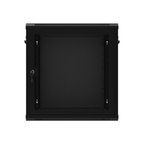 Lanberg 19" fali rack szekrény 12U/600X450 perforált ajtó, lapraszerelt, fekete