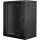 Lanberg 19" fali rack szekrény 15U/600X450 üvegajtó, lapraszerelt, fekete V2