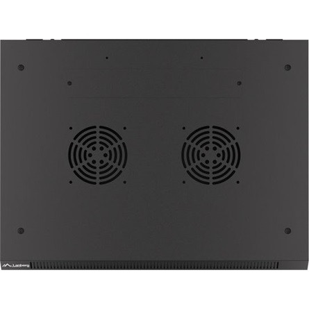 Lanberg 19" fali rack szekrény 15U/600X450 üvegajtó, lapraszerelt, fekete V2