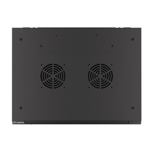 Lanberg 19" fali rack szekrény 18U/600X450 üvegajtó, lapraszerelt, fekete V2