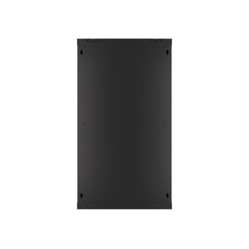 Lanberg 19" fali rack szekrény 22U/600X450 üvegajtó, lapraszerelt, fekete V2