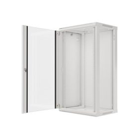   Lanberg 19" fali rack szekrény 22U/600X450 lapraszerelt, szürke V2