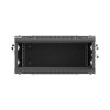 Lanberg 19" fali rack szekrény 4U/600X600 lemezajtó, lapraszerelt, fekete