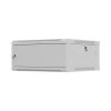 Lanberg 19" fali rack szekrény 4U/600X600 lemezajtó, lapraszerelt, szürke