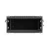 Lanberg 19" fali rack szekrény 4U/600X600 perforált ajtó, lapraszerelt, fekete
