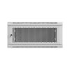Lanberg 19" fali rack szekrény 4U/600X600 perforált ajtó, lapraszerelt, szürke