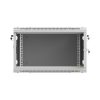 Lanberg 19" fali rack szekrény 6U/600X600 perforált ajtó, lapraszerelt, szürke